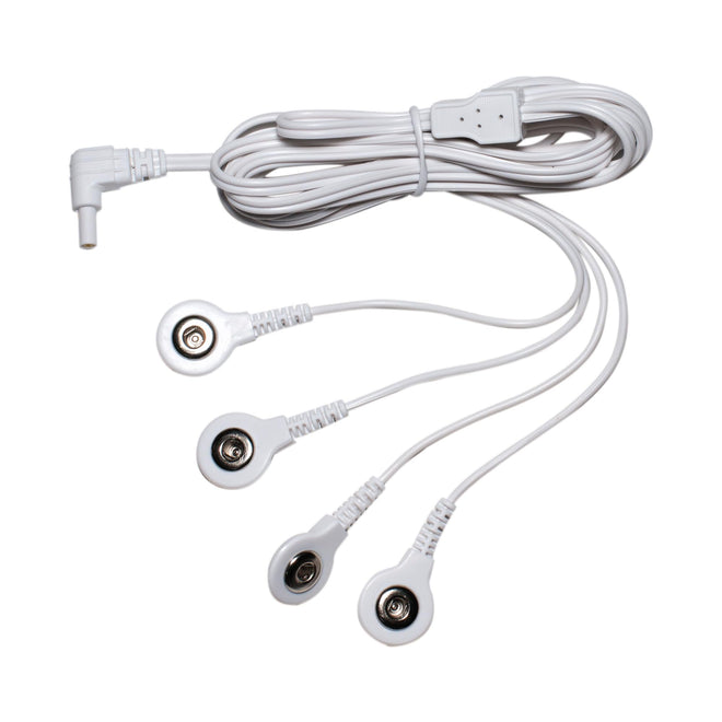 Load image into Gallery viewer, Port Doubler - TENS Electrode Lead Wire - Four Snap Connectors
