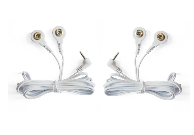 Load image into Gallery viewer, TENS Lead Wires - Two 3.5mm Snap Connectors
