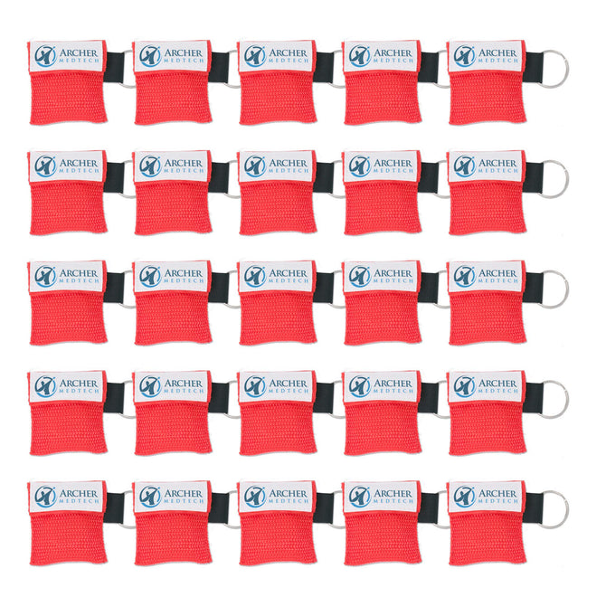 Load image into Gallery viewer, CPR Masks for Pocket or Key chain, CPR Emergency Face Shield with One-way Valve Breathing Barrier for First Aid or AED Training
