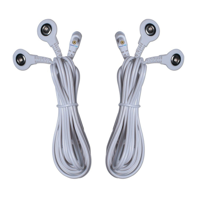 Load image into Gallery viewer, TENS Lead Wires - Two 3.5mm Snap Connectors
