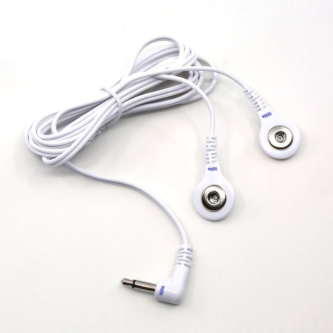 Load image into Gallery viewer, TENS Lead Wires - Two 3.5mm Snap Connectors
