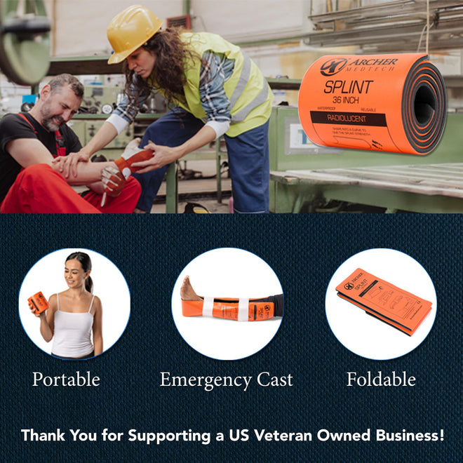 Load image into Gallery viewer, Universal First Aid Splint - Moldable Aluminum Splint for Injury Immobilization
