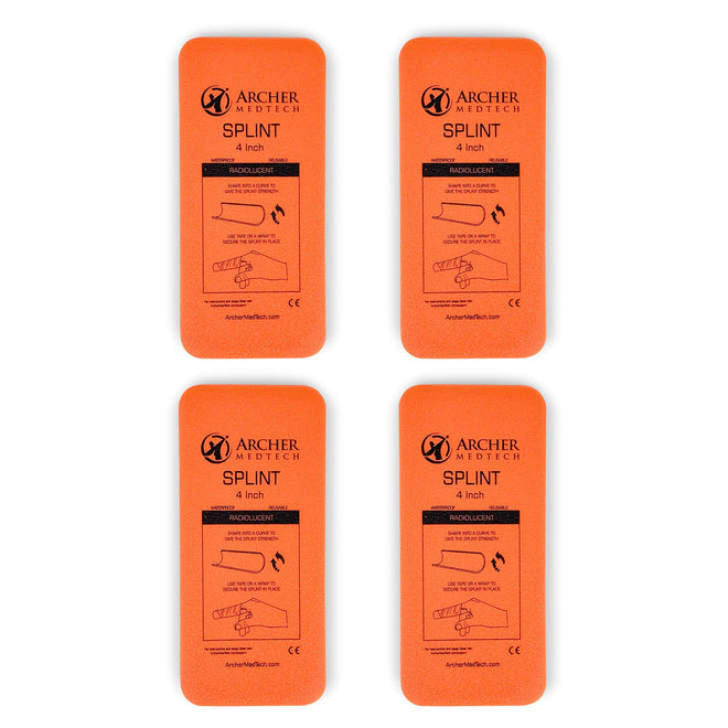 Load image into Gallery viewer, Universal First Aid Finger Splint -2" x 4.5" Moldable Aluminum Finger Splint for Injury Immobilization. (Pack of 4)
