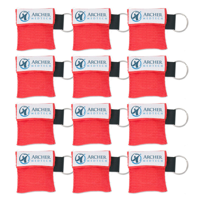 Load image into Gallery viewer, CPR Masks for Pocket or Key chain, CPR Emergency Face Shield with One-way Valve Breathing Barrier for First Aid or AED Training
