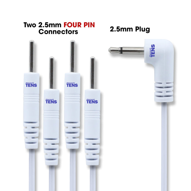 Load image into Gallery viewer, Port Doubler - TENS Electrode Lead Wire - Four 2mm Pin Connectors
