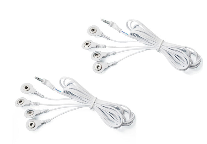 Load image into Gallery viewer, Port Doubler - TENS Electrode Lead Wire - Four Snap Connectors
