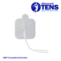 TENS Electrodes - Wired 2x2 Replacement Pads for TENS Units - 8 TENS Unit  Electrodes - 2x2 Wired TENS Unit Pads- Discount TENS Brand